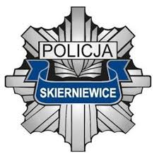 policyjna gwiazda z napisem KMP Skierniewice