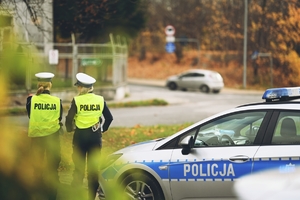 Policjantki ruchu drogowego.