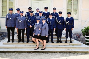 Policjanci mianowani na wyższe stopnie służbowe.