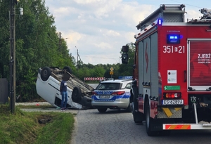 Służby działające na miejscu zdarzenia.