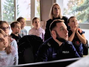 Spotkanie dzieci z dyżurnym.