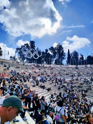 Zawodnicy, którzy szykują się do startu biegu.