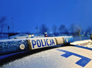 Policyjny radiowóz.