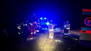 Wszystkie służby na miejscu zdarzenia.