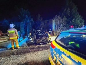 Zdarzenie drogowe w Makowie.