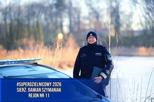 Dzielnicowy w rejonie.