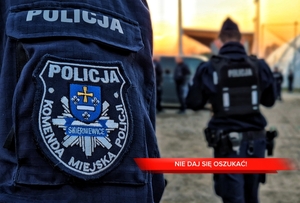Naszywka Komendy Miejskiej Policji w Skierniewicach.