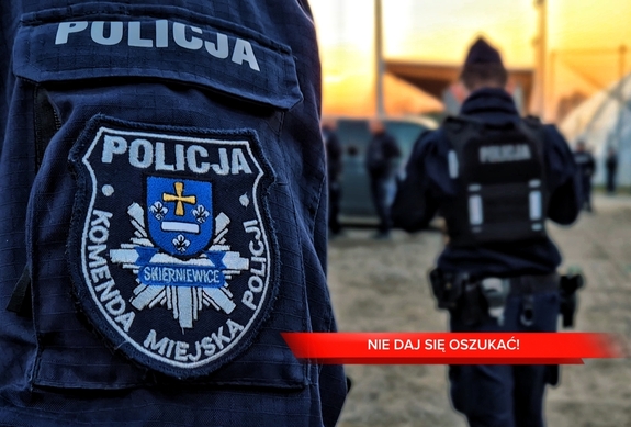 Naszywka Komendy Miejskiej Policji w Skierniewicach.