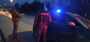 Policjanci podczas zatrzymania w Rawie Mazowieckiej.