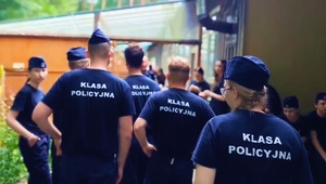 Uczniowie klasy policyjnej.
