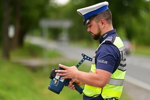 Policjant ruchu droogowego.