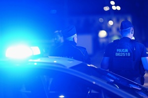 Policjanci biorący udział w zabezpieczeniu.