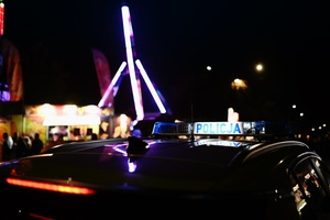 Policjanci biorący udział w zabezpieczeniu.